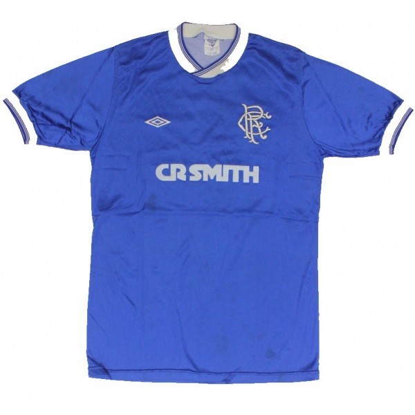 Tailandia Camiseta Rangers Primera Equipación Retro 1984 1987 Azul